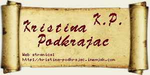 Kristina Podkrajac vizit kartica